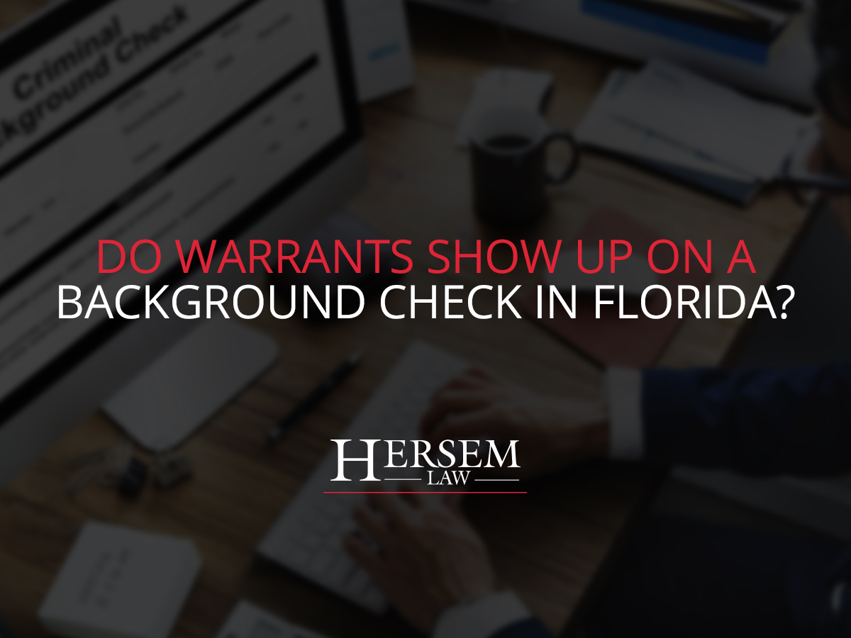 Do Warrants Show Up on a Background Check in Florida?