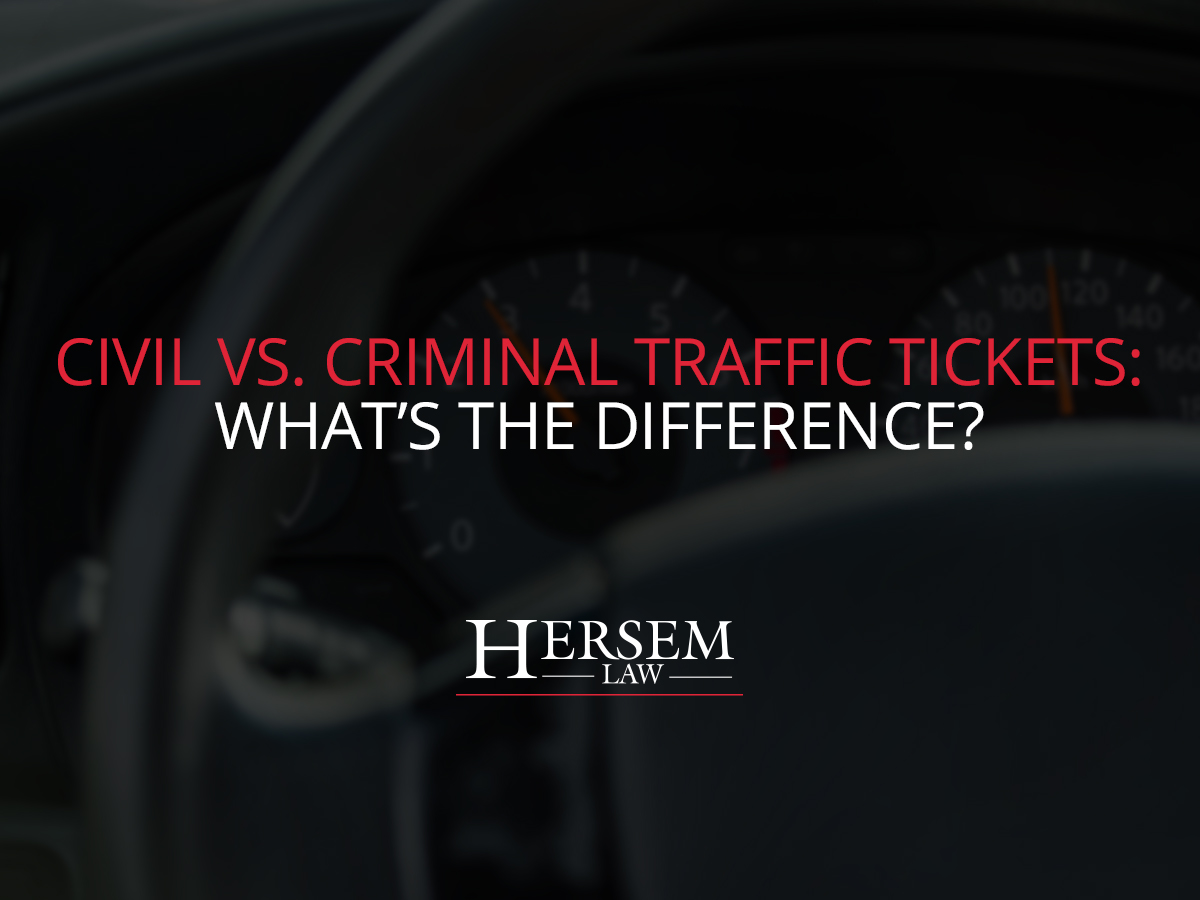 Civil vs. Criminal Traffic Tickets: What's the Difference?