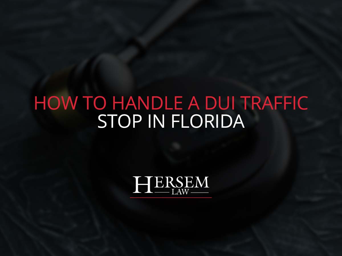 How to handle a DUI traffic stop in Florida